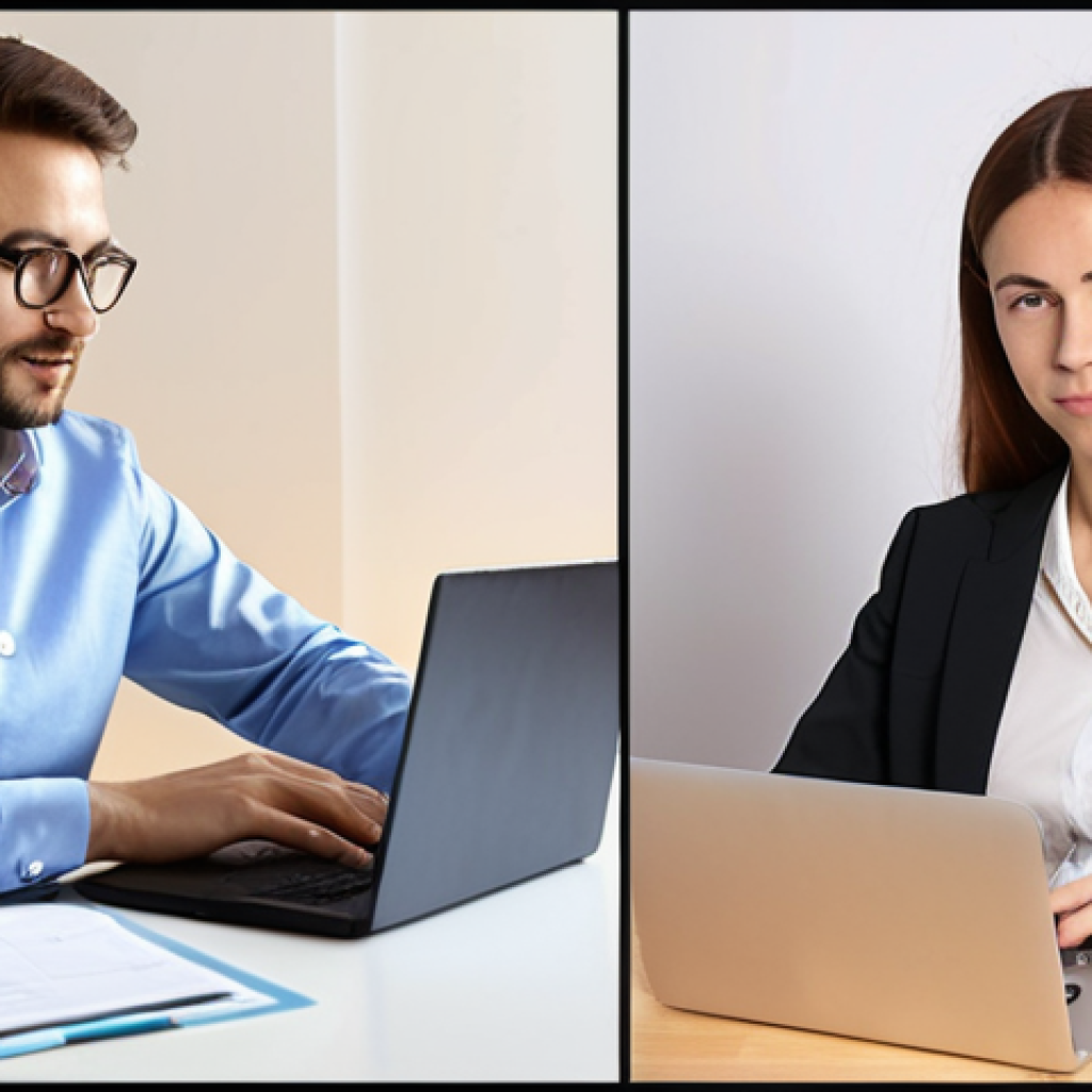 **

Prompt: A split-screen image. On one side, a person in business attire confidently presents a sustainable project, showcasing project management skills. On the other side, the same person is participating in a short online SEO course on a laptop, indicating upskilling. Bright, professional setting. Emphasis on career transition and acquiring new skills.

**