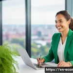 Home 21 친환경 마케터의 연봉 상승 팁 - **Prompt 1: The Niche Green Marketing Expert**
"A professional, confident sustainable marketing ...